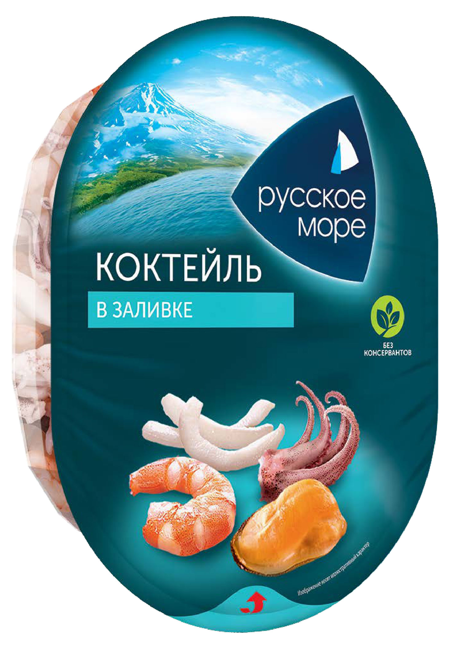 Коктейль из морепродуктов «Русское море» Классик в заливке, 180 г