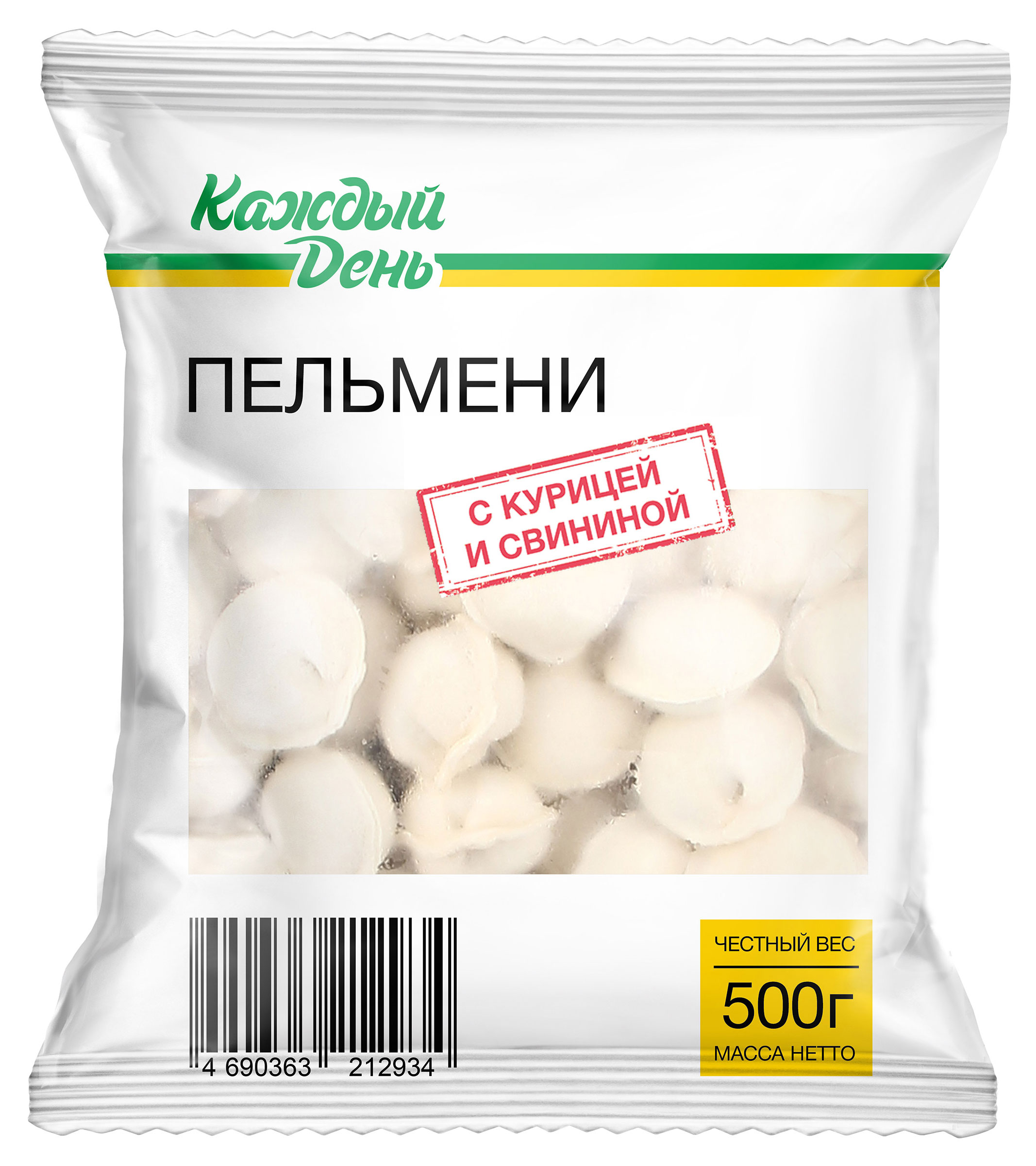 Пельмени «Каждый день» с курицей и свининой, 500 г