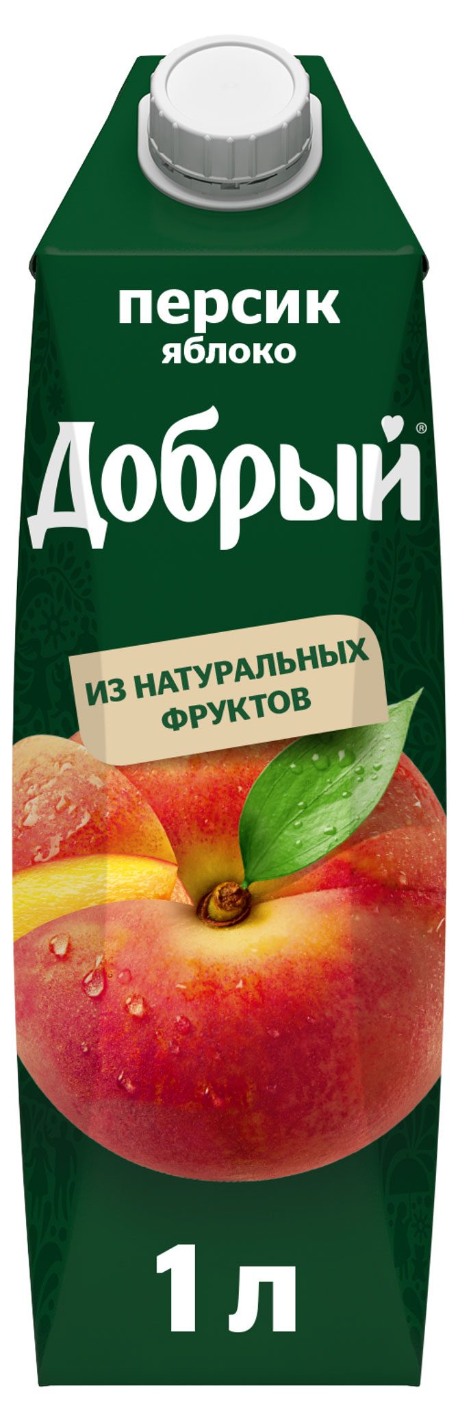 Добрый | Напиток сокосодержащий «Добрый» Персик-Яблоко, 1 л