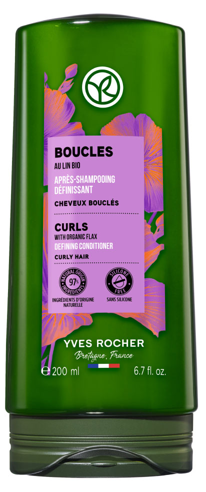 Кондиционер для волос Yves Rocher Упругие локоны с экстрактом льна, 200 мл