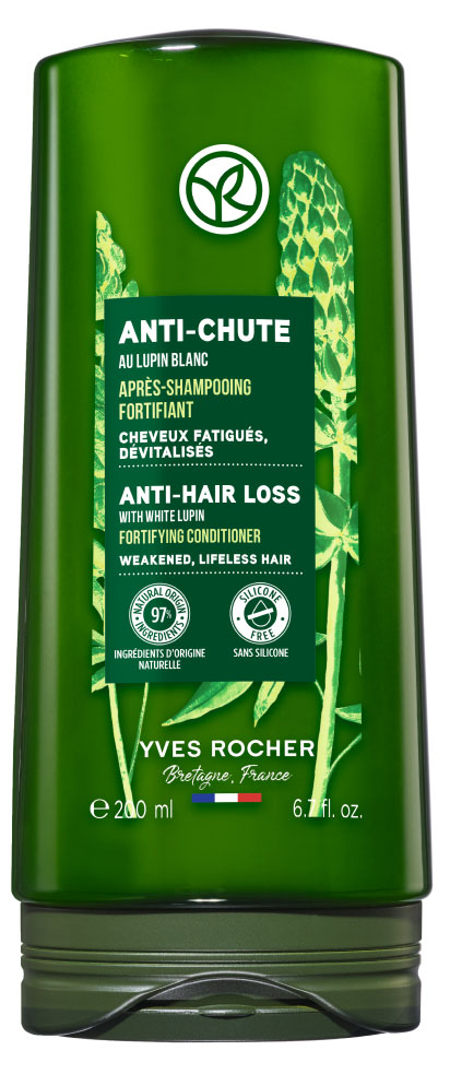 Кондиционер для волос Yves Rocher Против выпадения волос с белым люпином, 200 мл