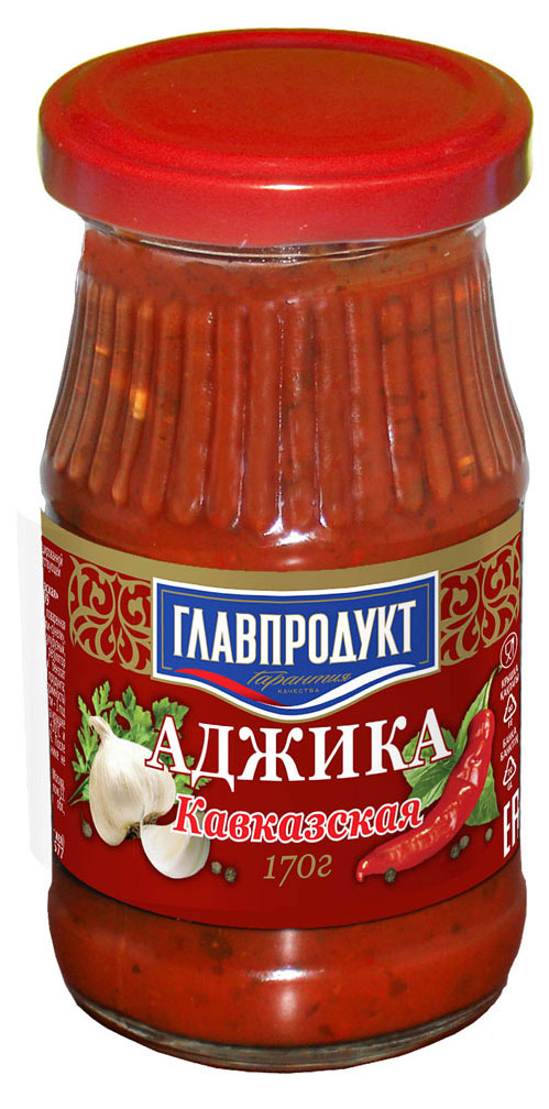 ГЛАВПРОДУКТ | Аджика «ГЛАВПРОДУКТ» Кавказская, 170 г