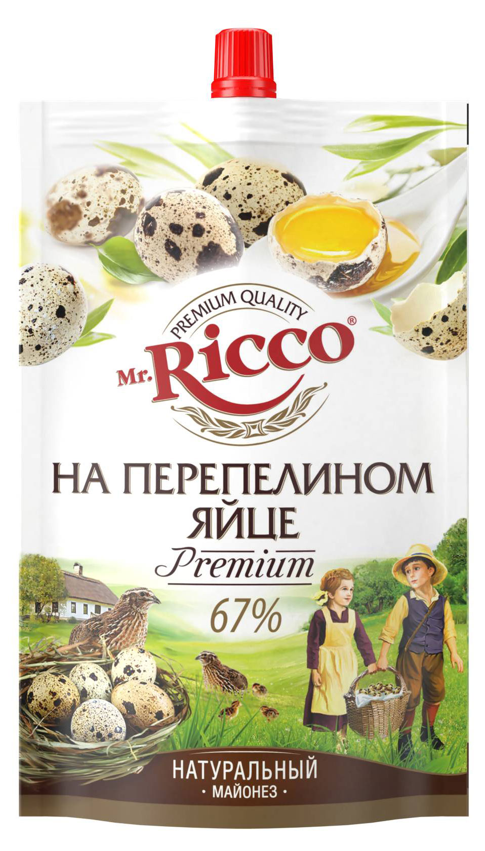 Mr. Ricco | Майонез Mr.Ricco На перепелином яйце 67%, 220 мл