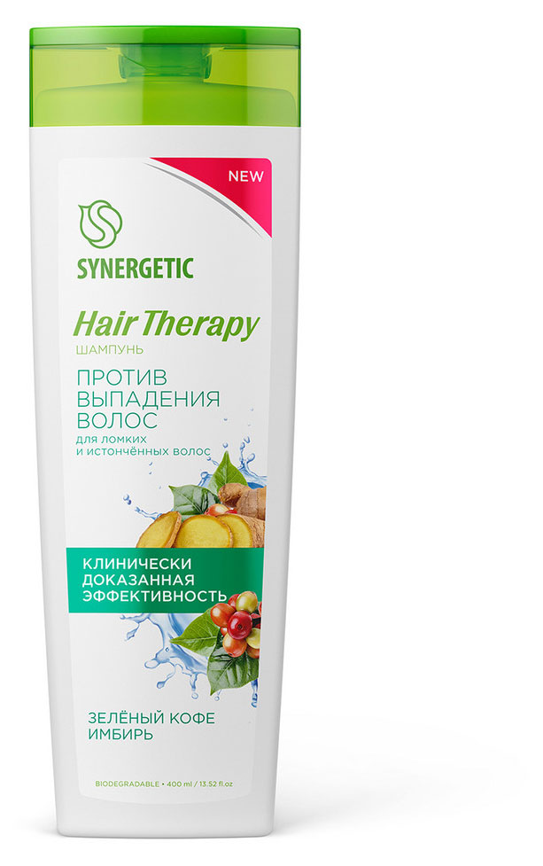 

Шампунь для волос Synergetic Hair Therapy Против выпадения волос, 400 мл