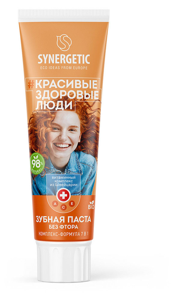 Зубная паста Synergetic Комплекс-формула 7 в 1, 100 г