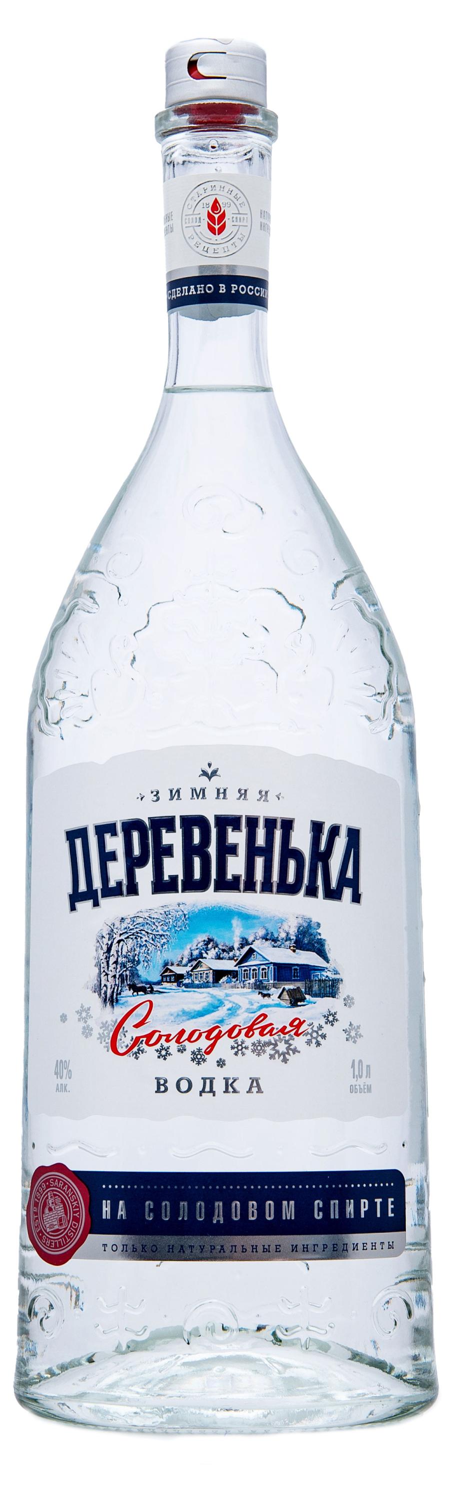 Водка «Зимняя Деревенька» Россия, 1 л