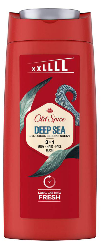 Гель для душа и шампунь Old Spice Deep sea, 675 мл