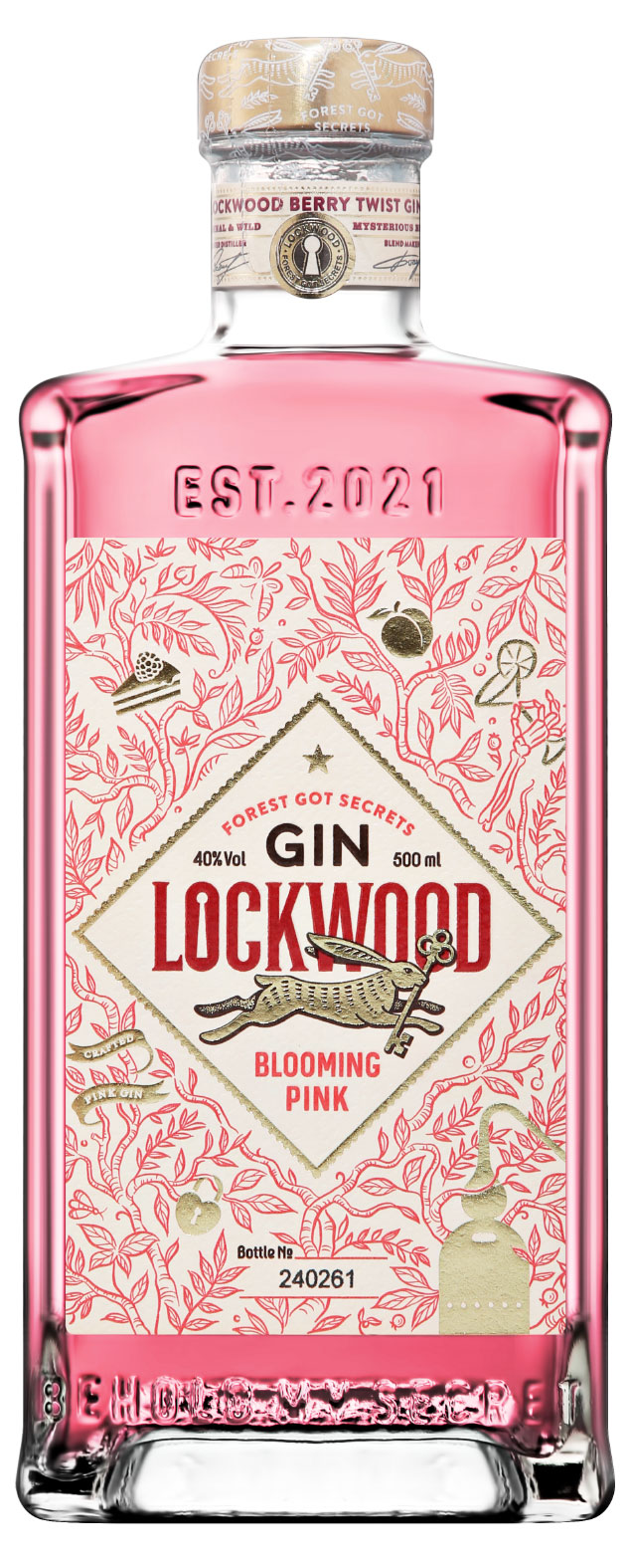 Джин Gin Lockwood Blooming Pink Россия, 0,5 л