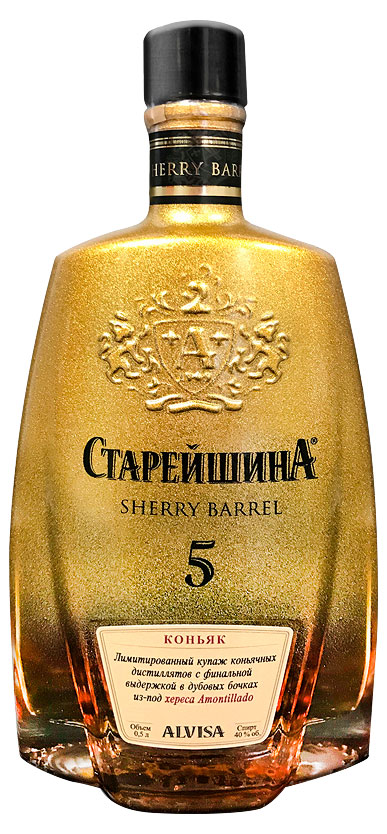 Старейшина | Коньяк «Старейшина» Sherry Barrel 5 Россия, 0,5 л