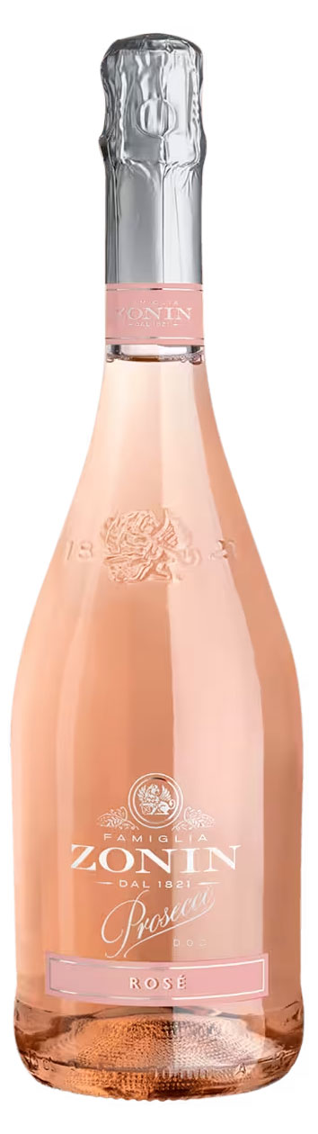 Игристое вино ZONIN Prosecco розовое брют Италия, 0,75 л