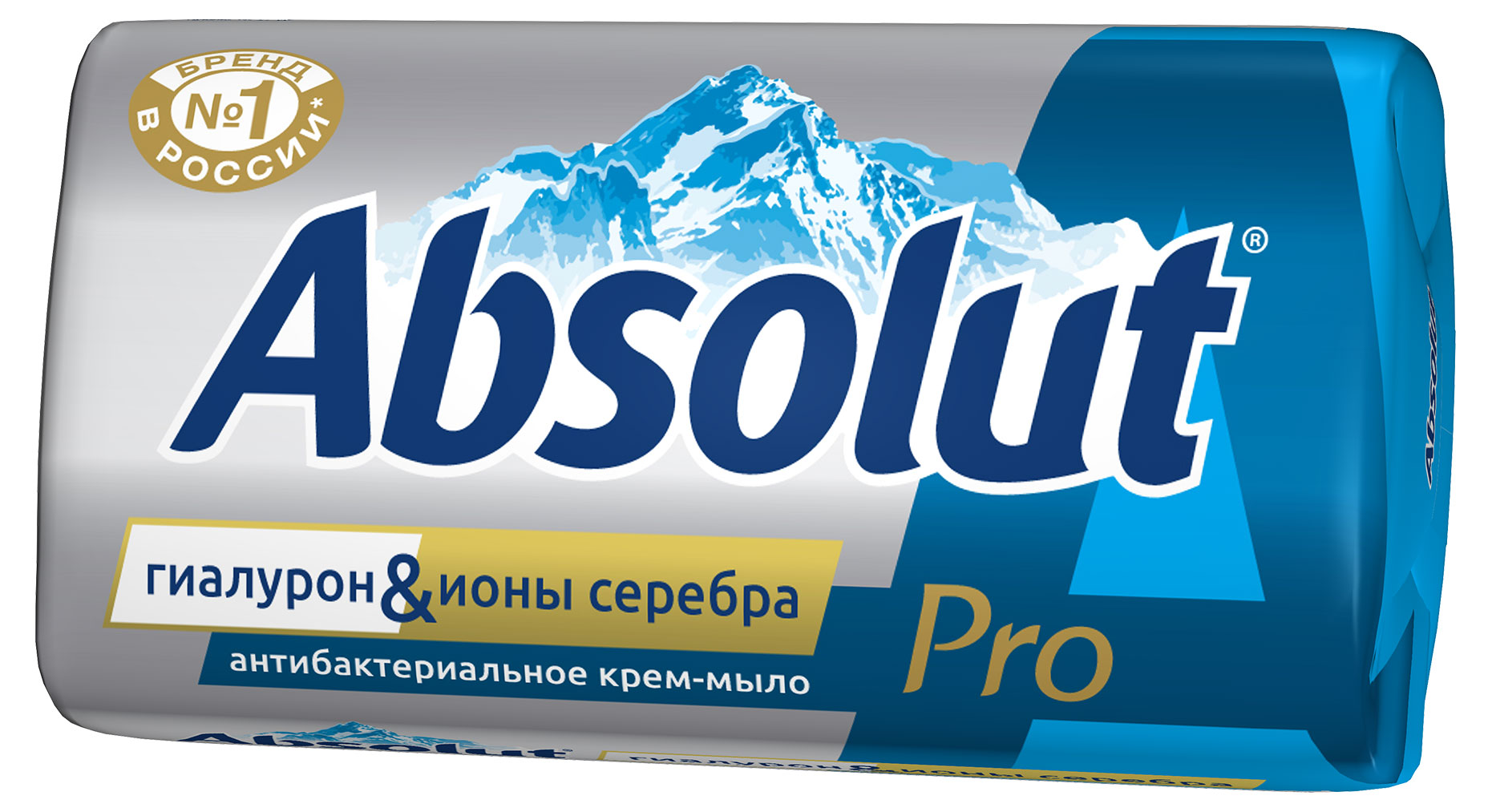 Крем-мыло туалетное Absolut  pro антибактериальное серебро гиалурон, 90 г