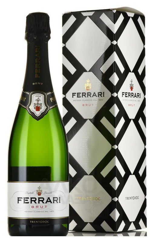 Игристое вино Ferrari Trento белое брют Италия, 0,75 л