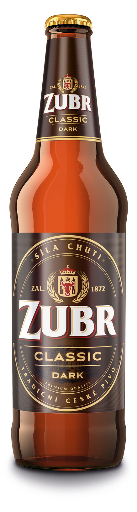 Пиво Zubr Classic Dark темное фильтрованное 4,1%, 500 мл