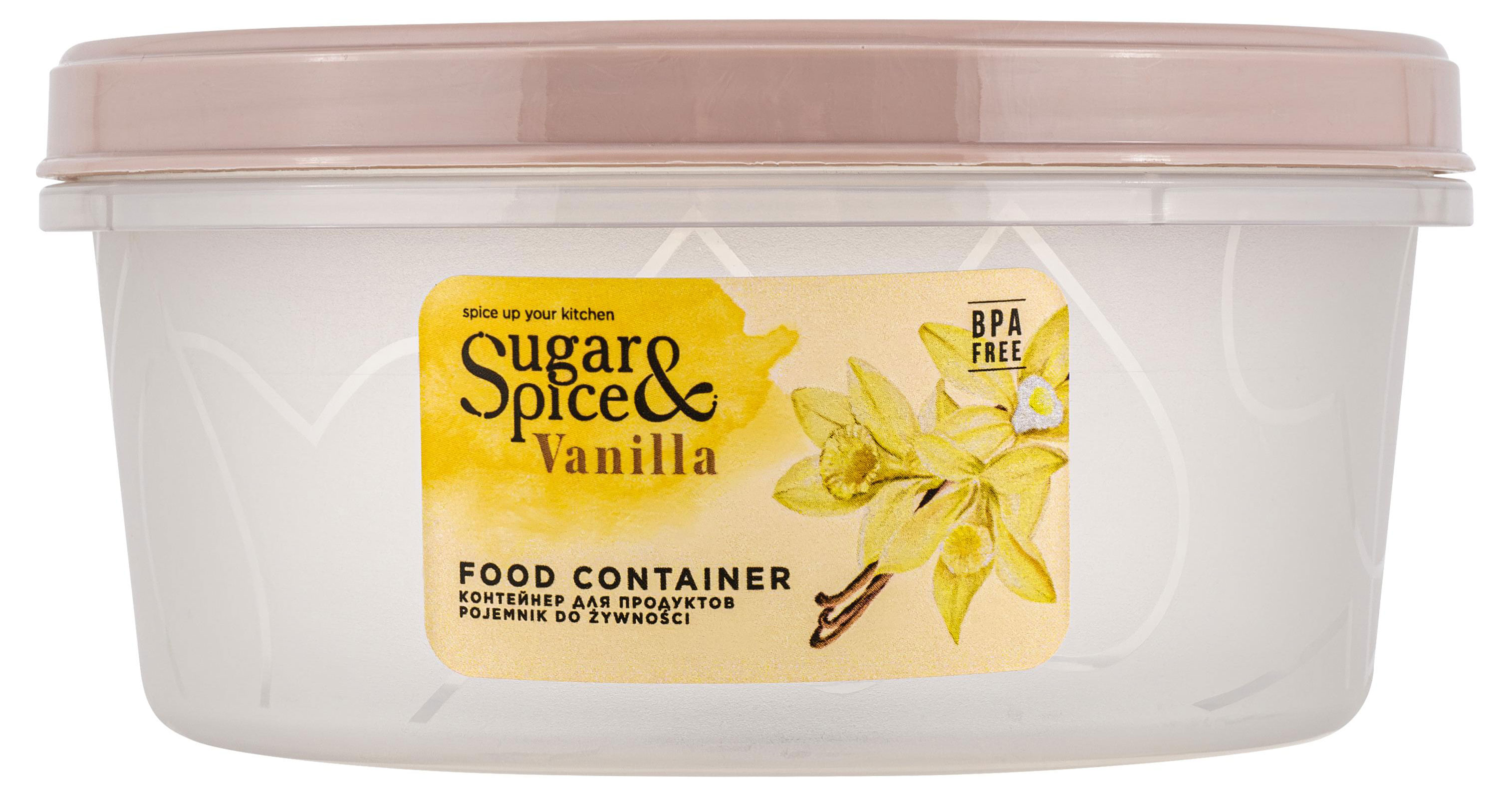 Банка для продуктов Sugar&Spice Vanilla с завинчивающейся крышкой латте, 0,4 л