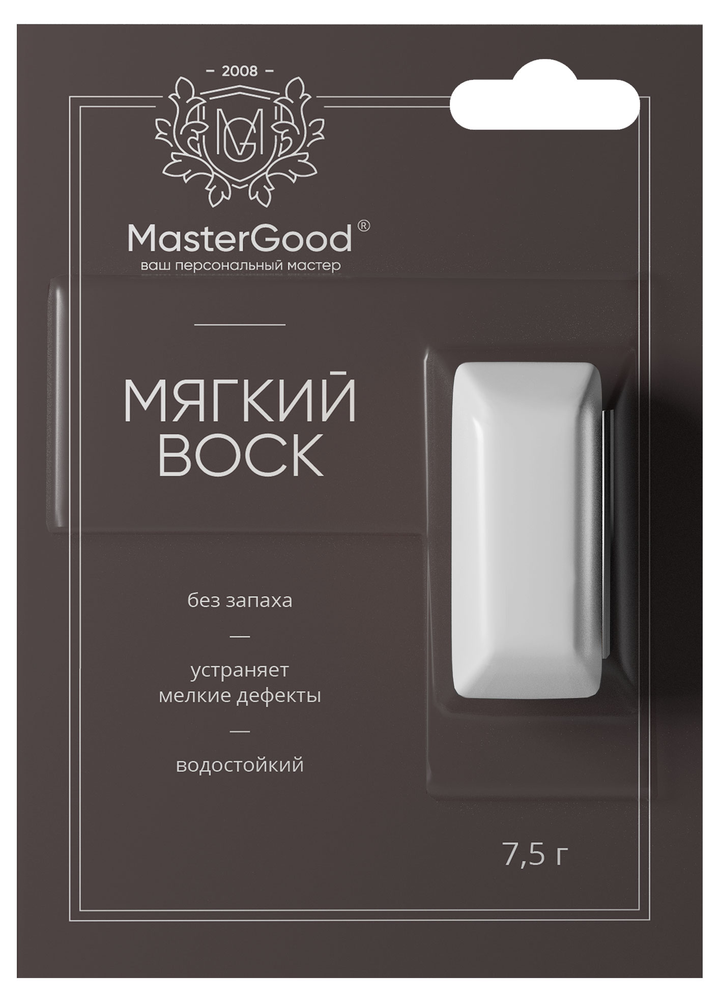 Master Good | Мягкий воск Master Good для реставрации деревянных ламинированных пластиковых поверхностей белый №50