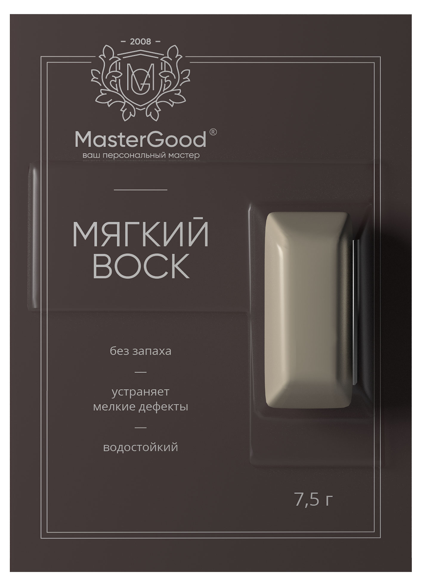 Master Good | Мягкий воск Master Good для реставрации деревянных ламинированных пластиковых поверхностей Серый камень №102