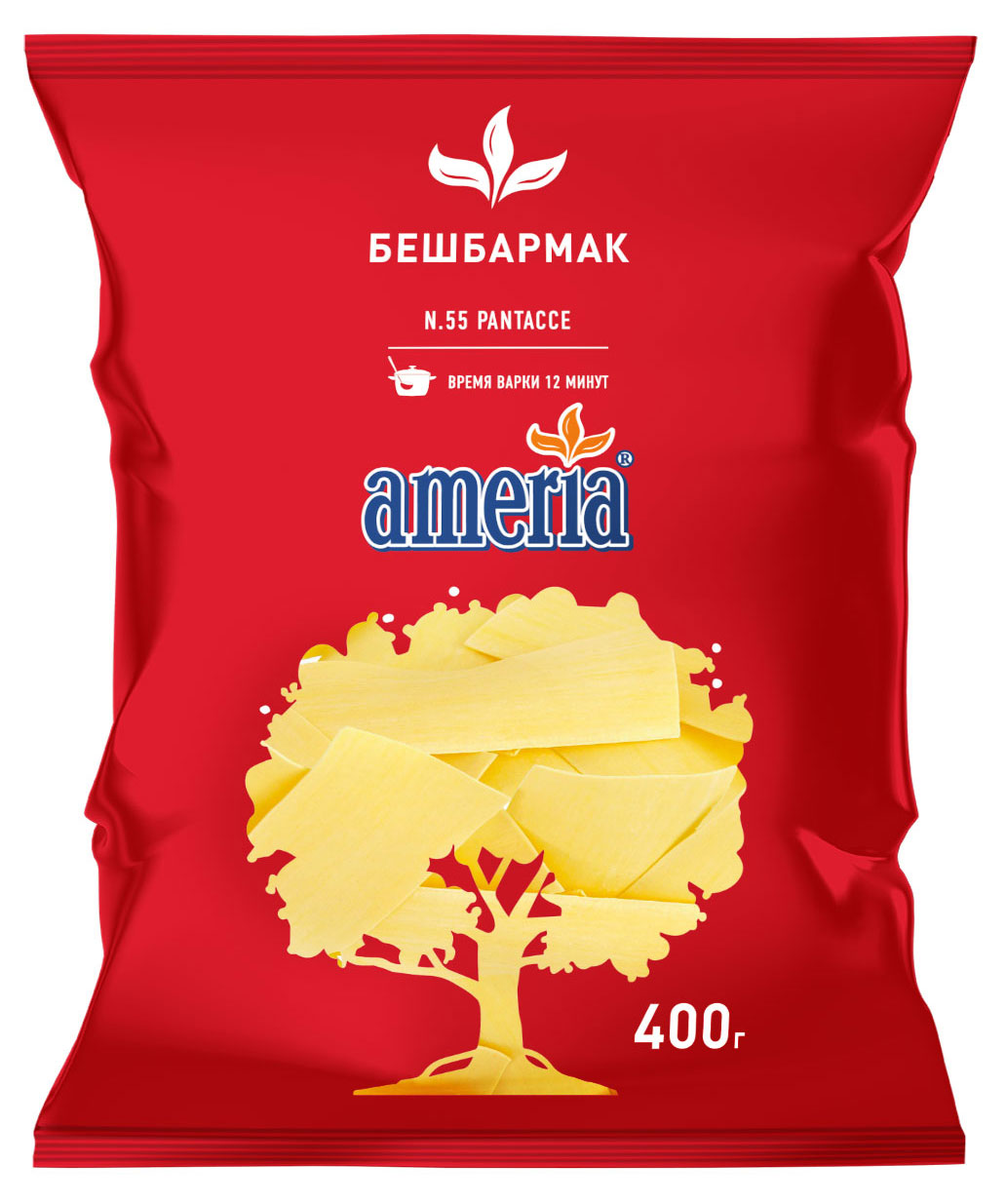 Ameria | Макаронные изделия Ameria Бешбармак №55, 400 г