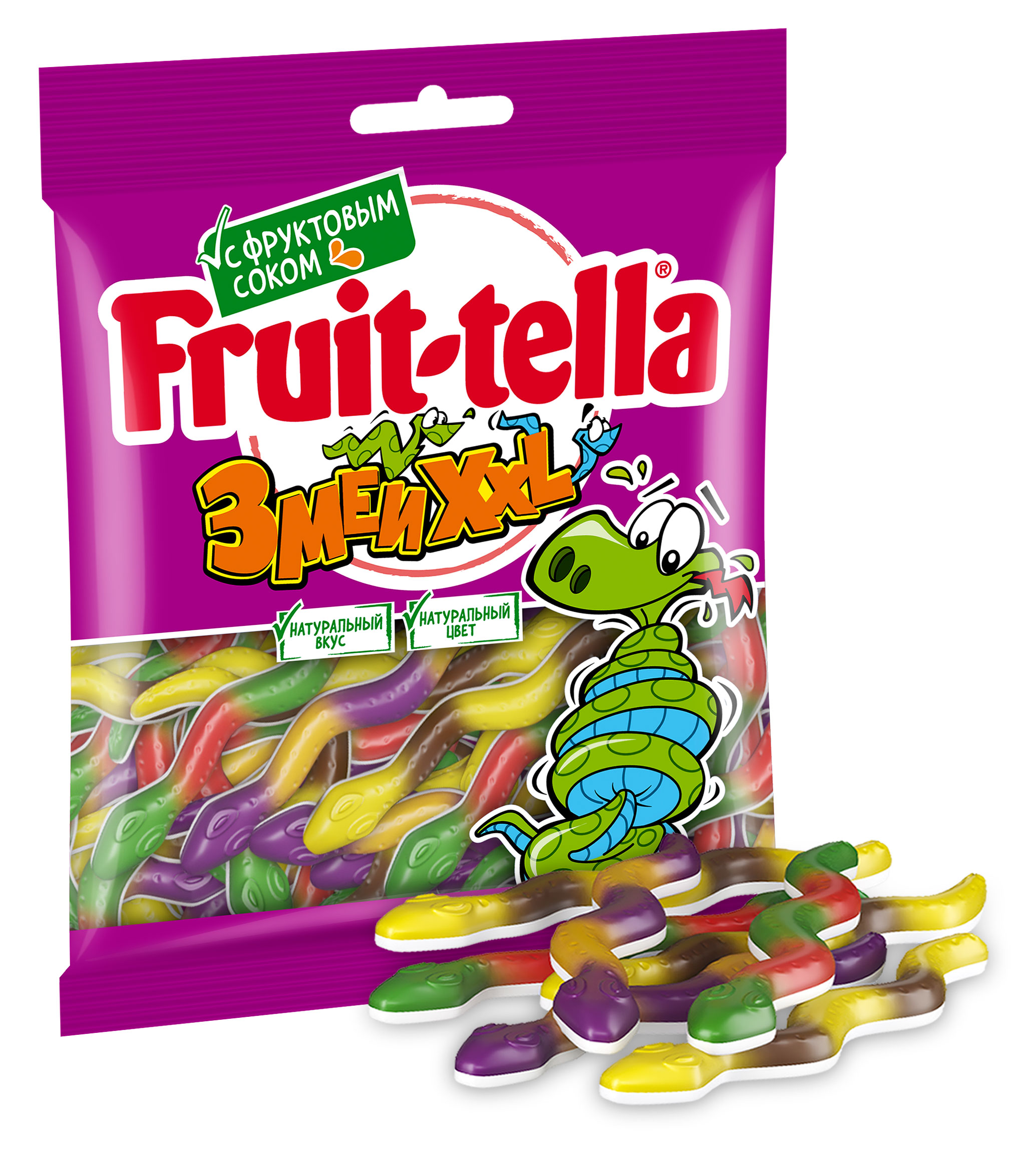 Мармелад жевательный Fruittella Змеи, 70 г