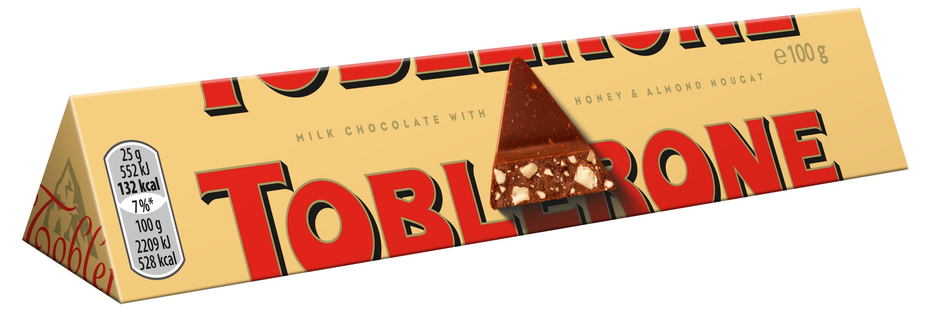 Шоколад молочный Toblerone с медом и нугой, 100 г