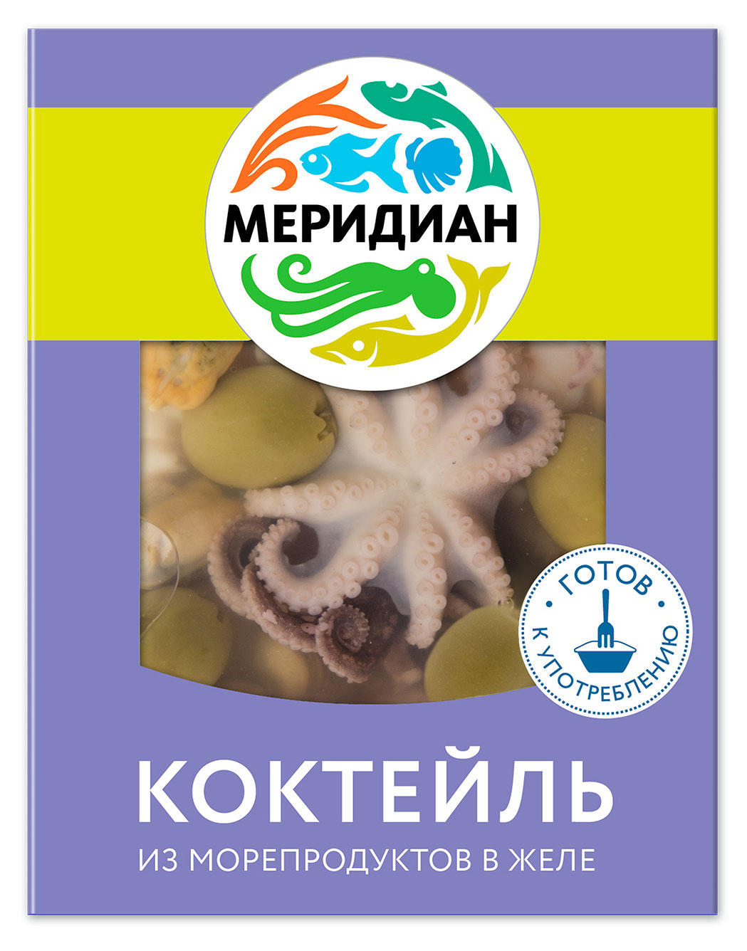 Коктейль из морепродуктов «Меридиан» в желе, 200 г