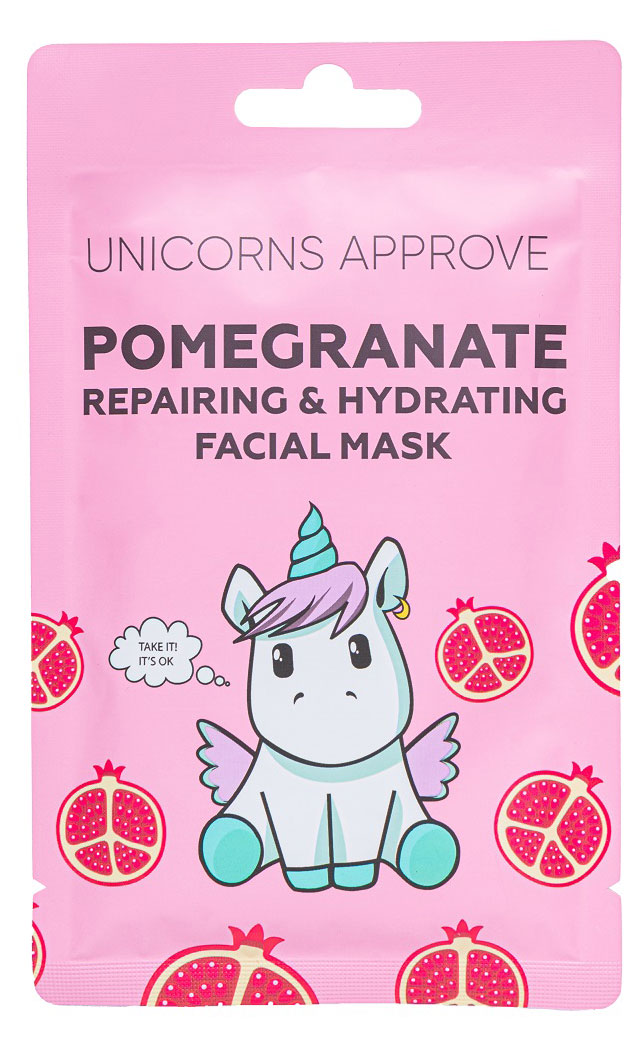 Unicorns Approve | Маска для лица Unicorns Approve с экстрактом граната увлажняющая, 28 г