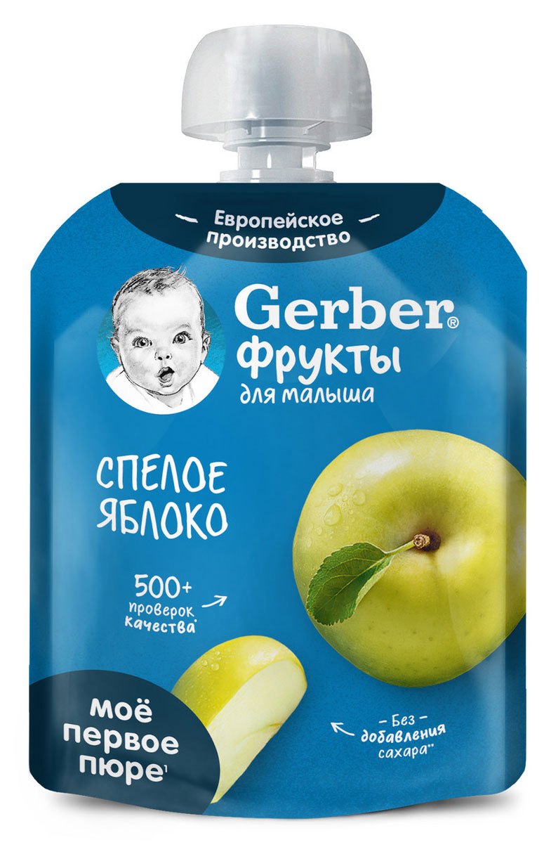 Пюре фруктовое Gerber  для первого прикорма Спелое яблоко с 4 мес., 90 г