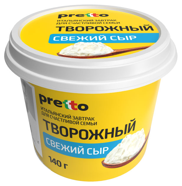 Pretto | Сыр творожный Pretto 65% БЗМЖ, 140 г