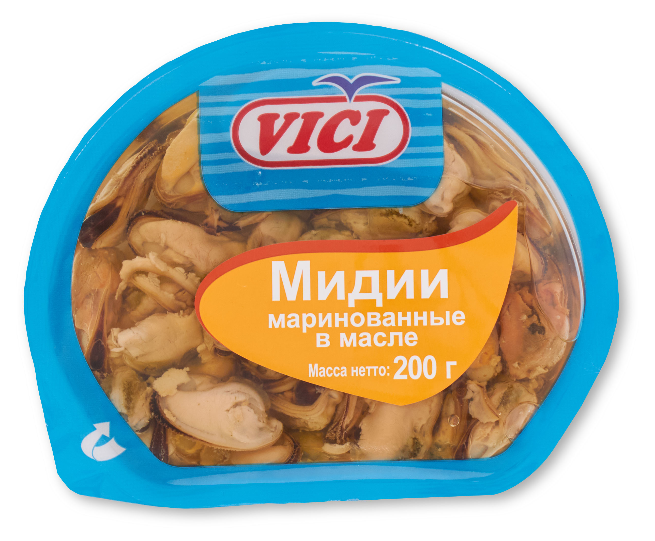 Мидии VICI Любо есть маринованные в масле, 200 г