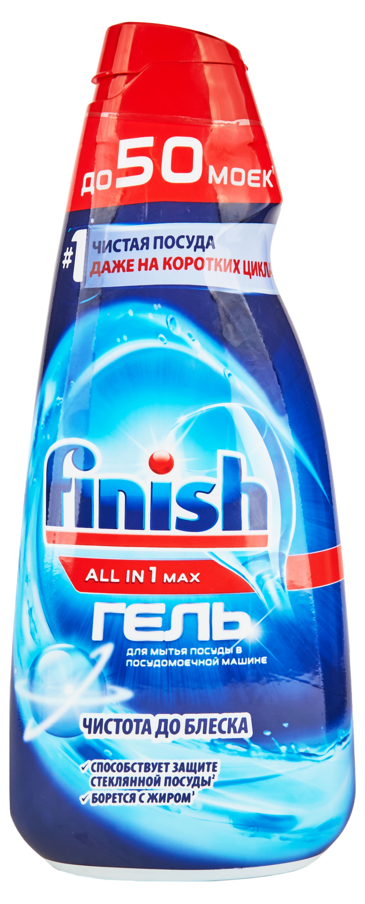 Гель для мытья посуды в ПММ Finish All in 1 Shine&Protect, 1 л