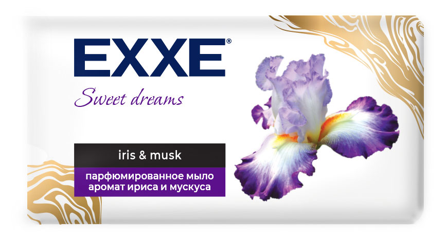 

Мыло кусковое Exxe Sweet dreams Парфюмированное ирис и мускус, 140 г