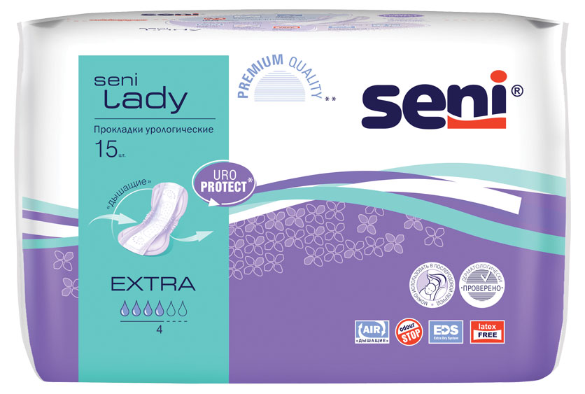 Seni | Прокладки для взрослых урологические Seni Lady Extra, 15 шт