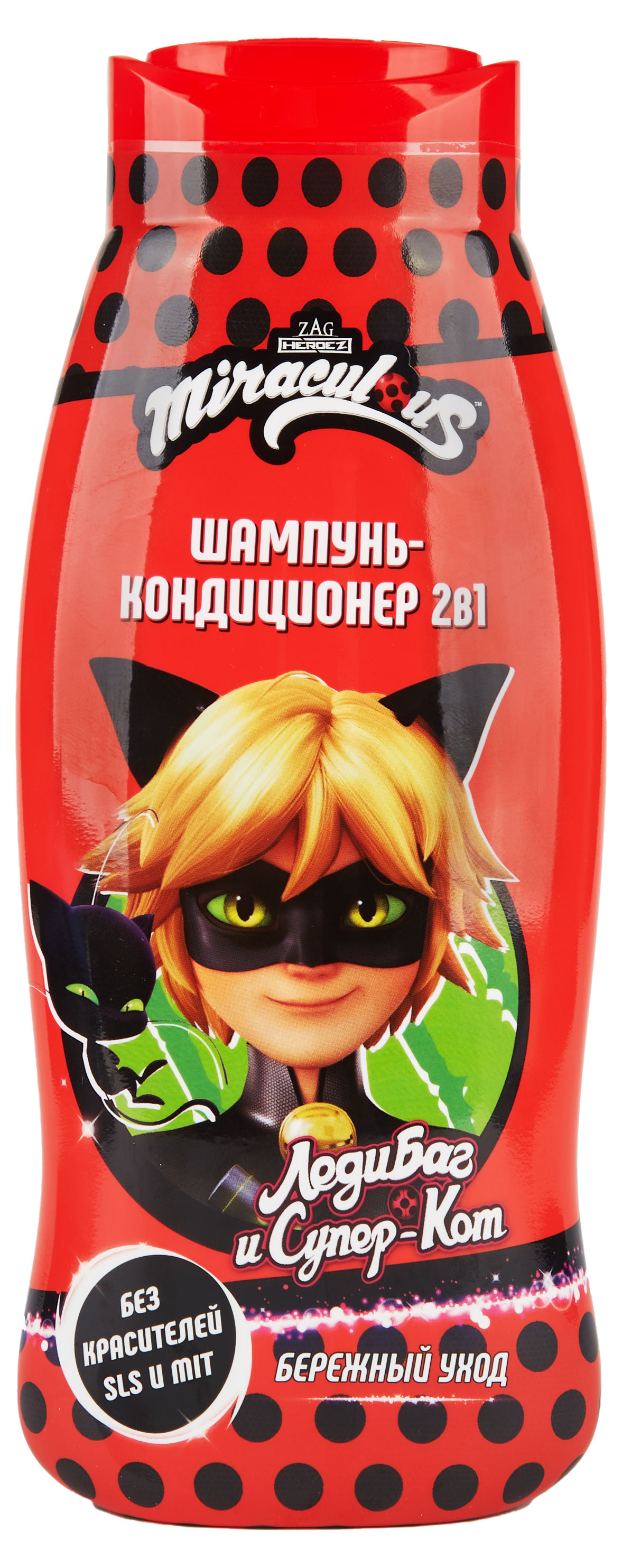 Шампунь-кондиционер Miraculous детский 2в1 Леди Баг и Супер Кот, 400 мл