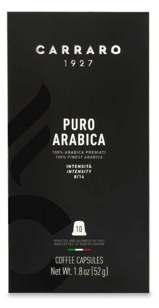 Carraro | Кофе молотый в капсулах Carraro Puro Arabica, 10 шт