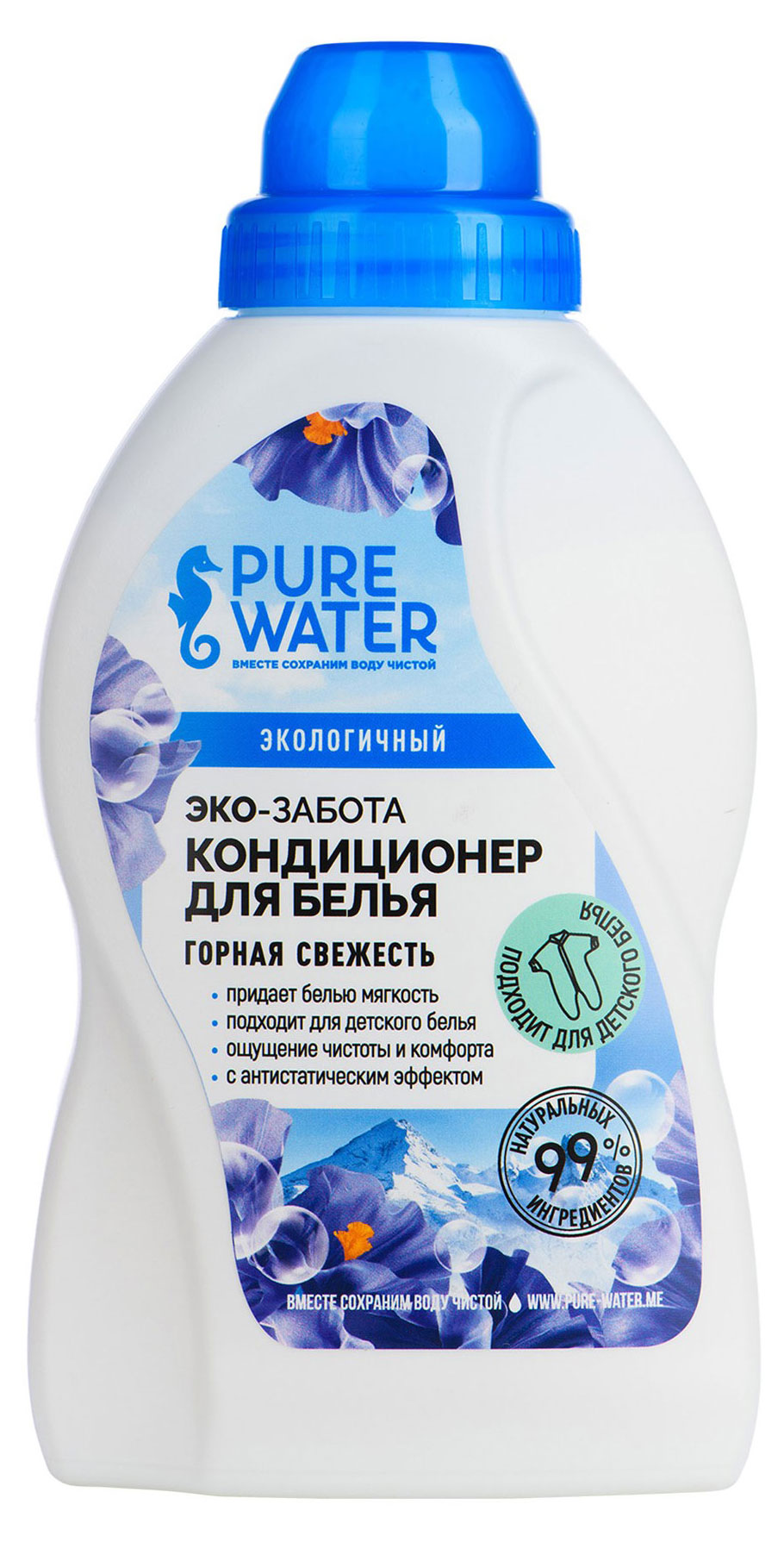 Кондиционер для белья Pure Water Горная свежесть, 480 мл