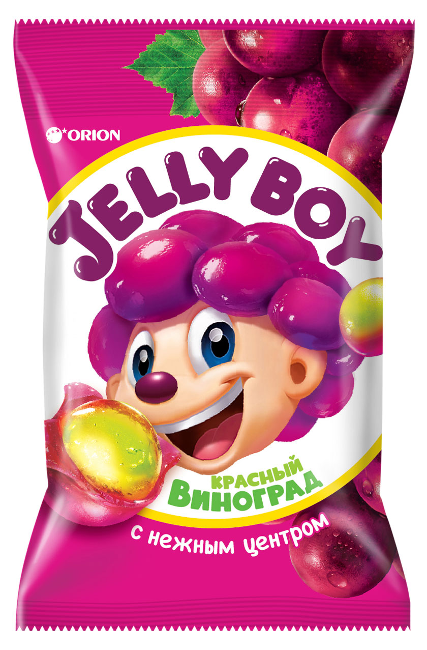 Мармелад жевательный Orion со вкусом красного винограда Jelly Boy, 66 г