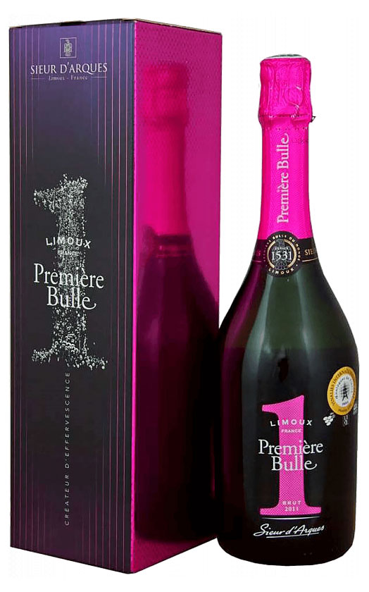 Игристое вино Sieur d'Arques Premiere Bulle de Limoux белое брют Франция, 0,75 л