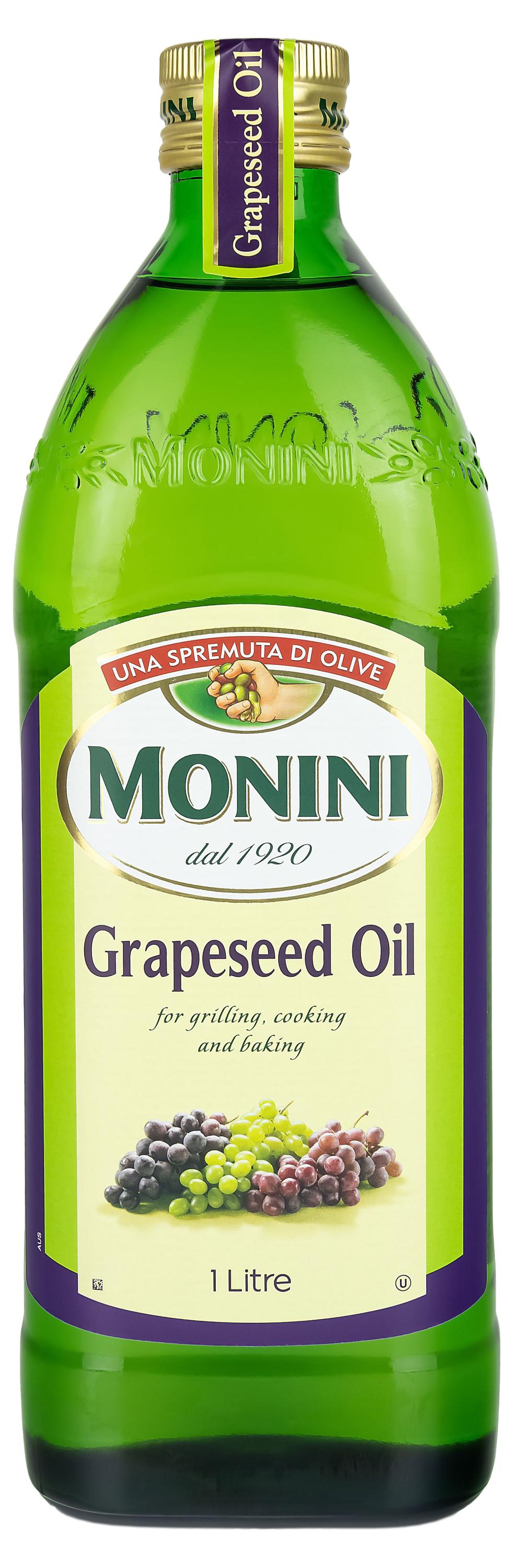 Масло из виноградных косточек Monini Grapeseed Oil рафинированное, 1 л