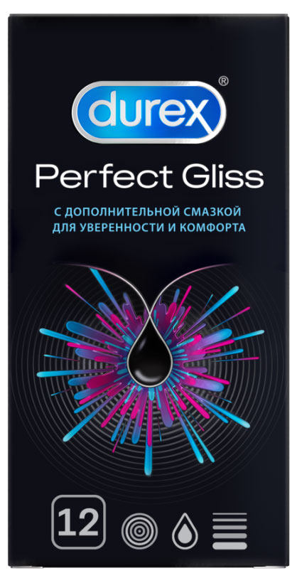 Презервативы Durex Perfect Gliss, 12 шт