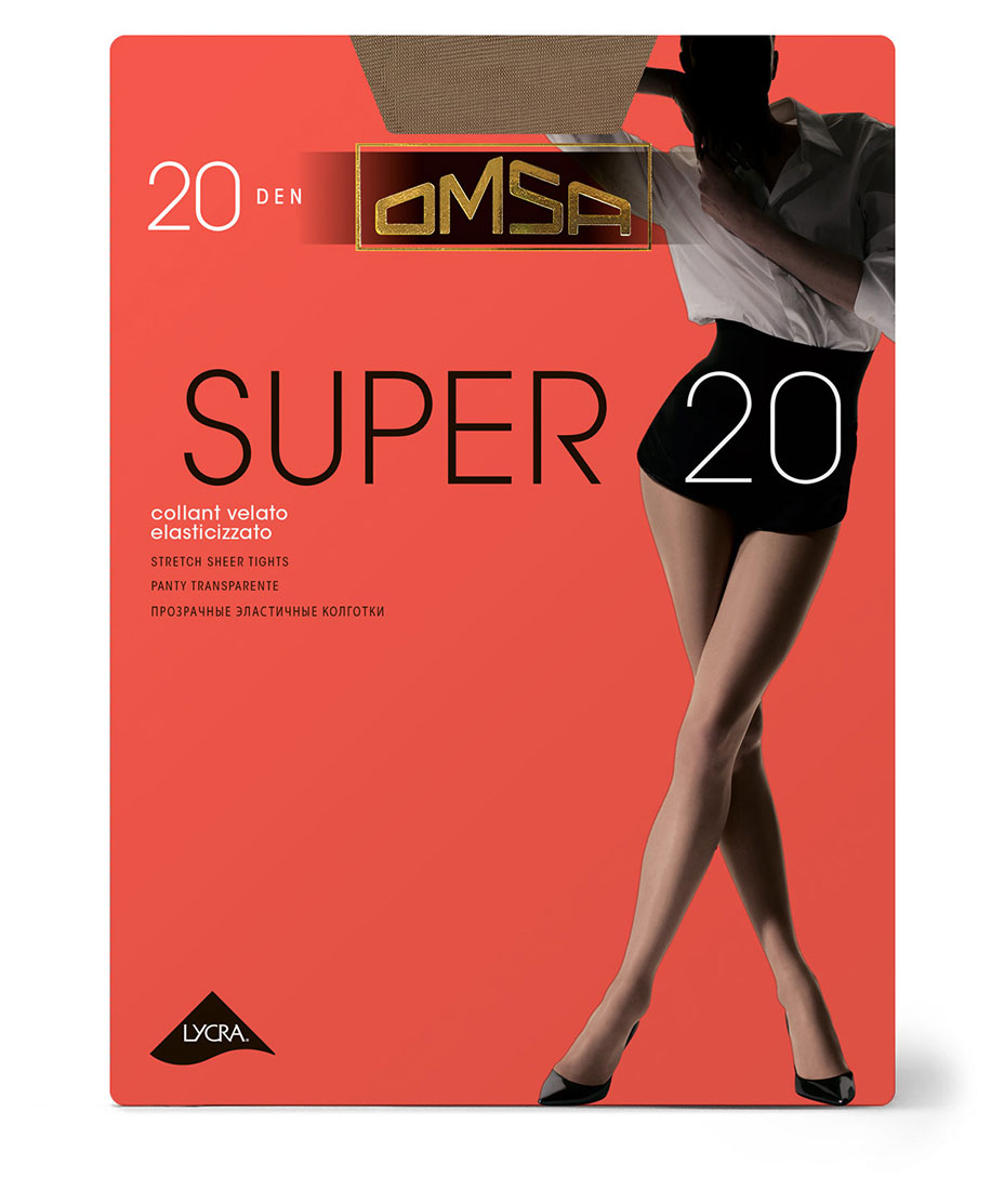 Колготки женские Omsa super 20 den caramello, р. 2