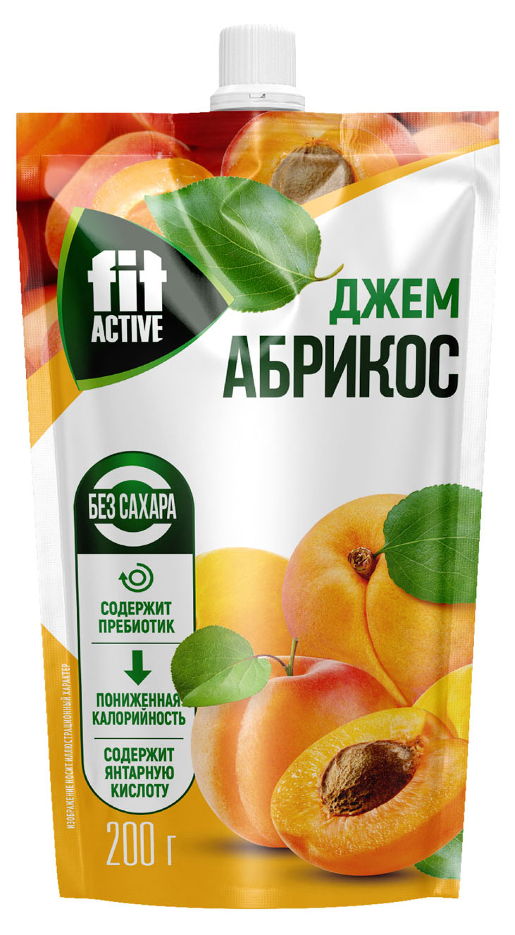 

Джем FitActive абрикос без сахара, 200 г