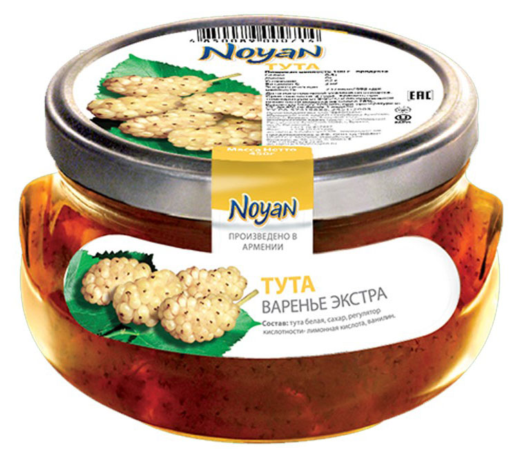 Noyan | Варенье Noyan Тута белая экстра, 450 г