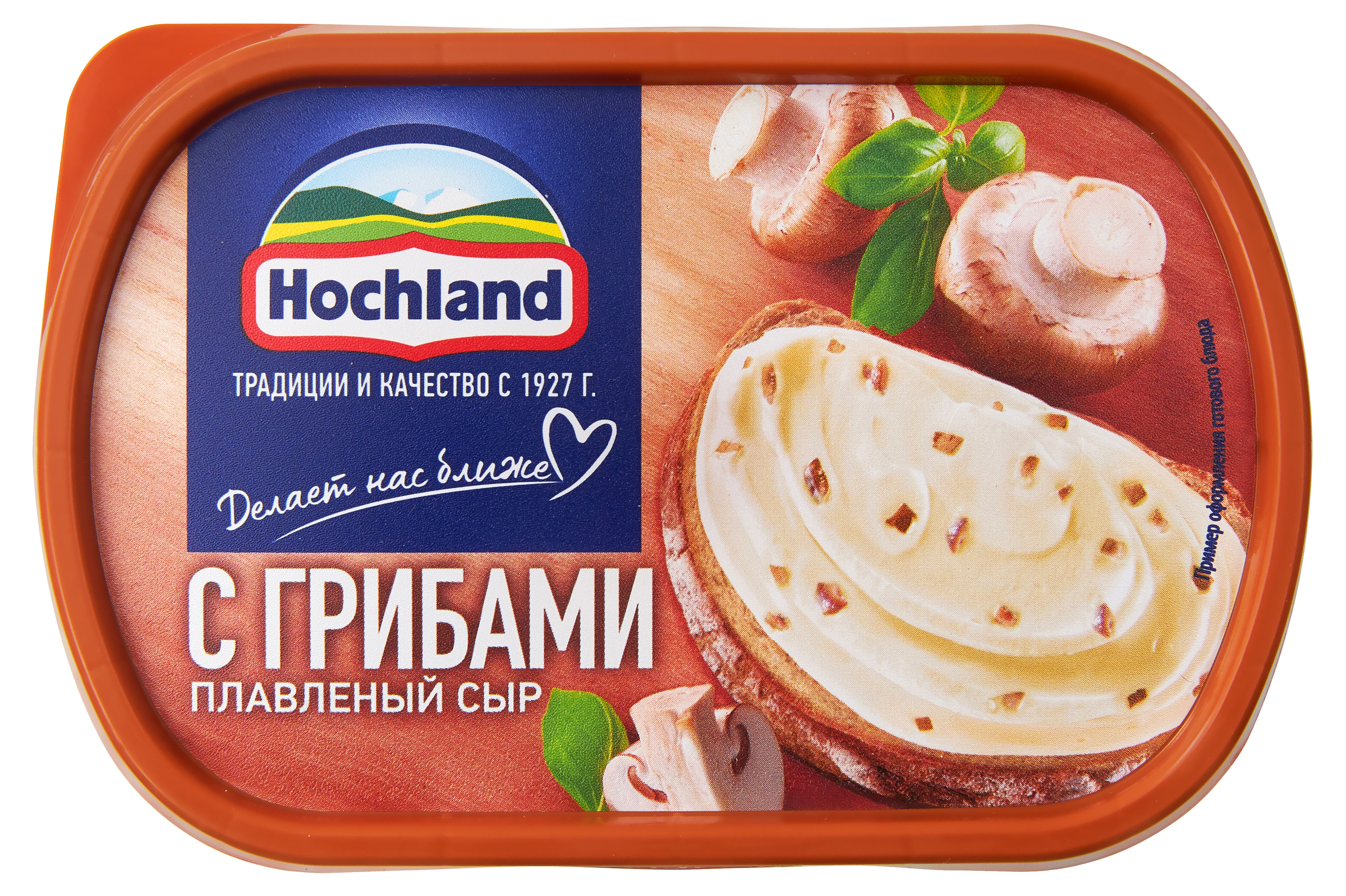 Сыр плавленый с грибами Hochland 55% БЗМЖ, 400 г