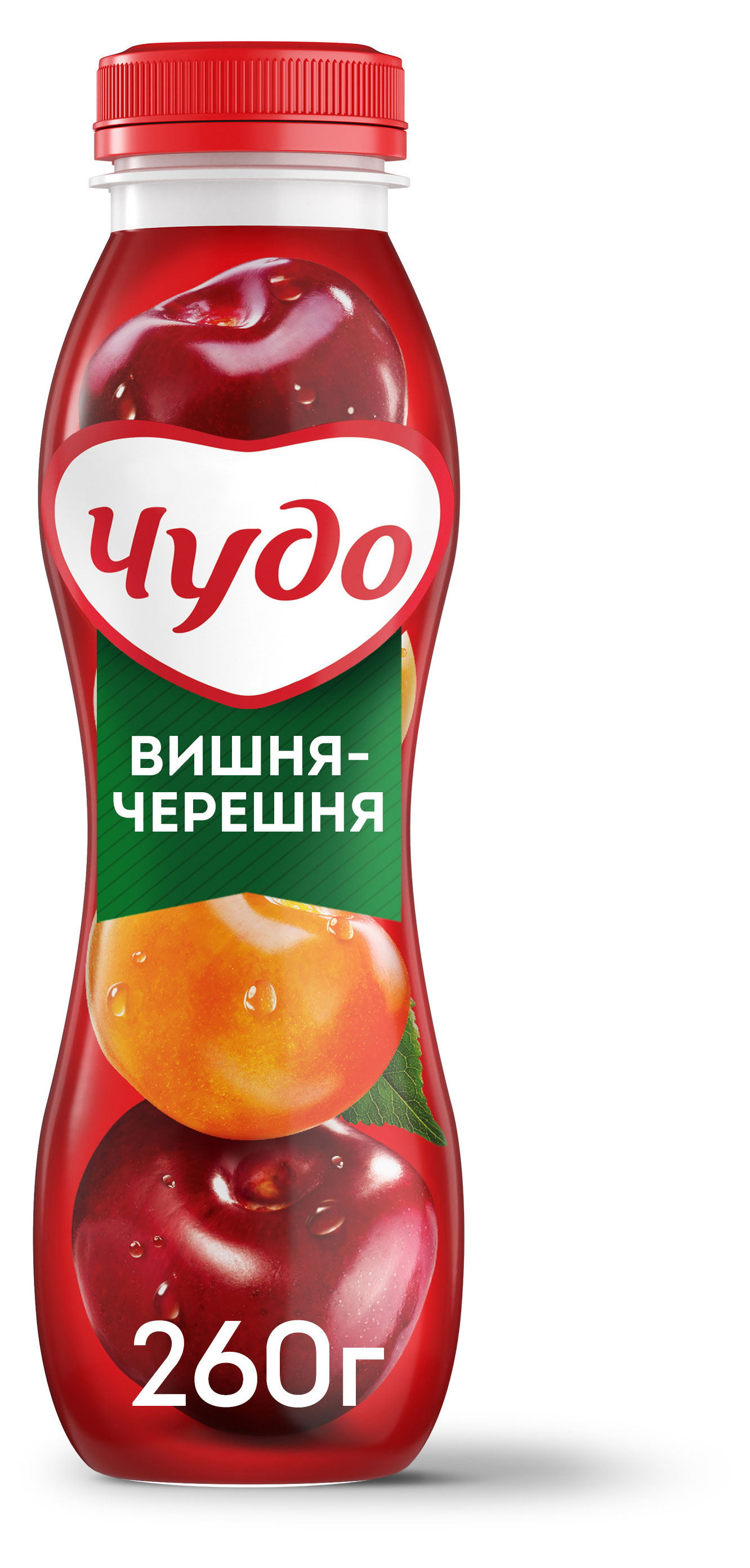 Йогурт питьевой ««Чудо»» Вишня-Черешня 1,9% БЗМЖ, 260 г