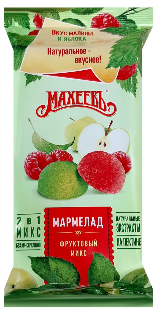 Мармелад желейный «МАХЕЕВЪ» Фруктовый микс, 250 г