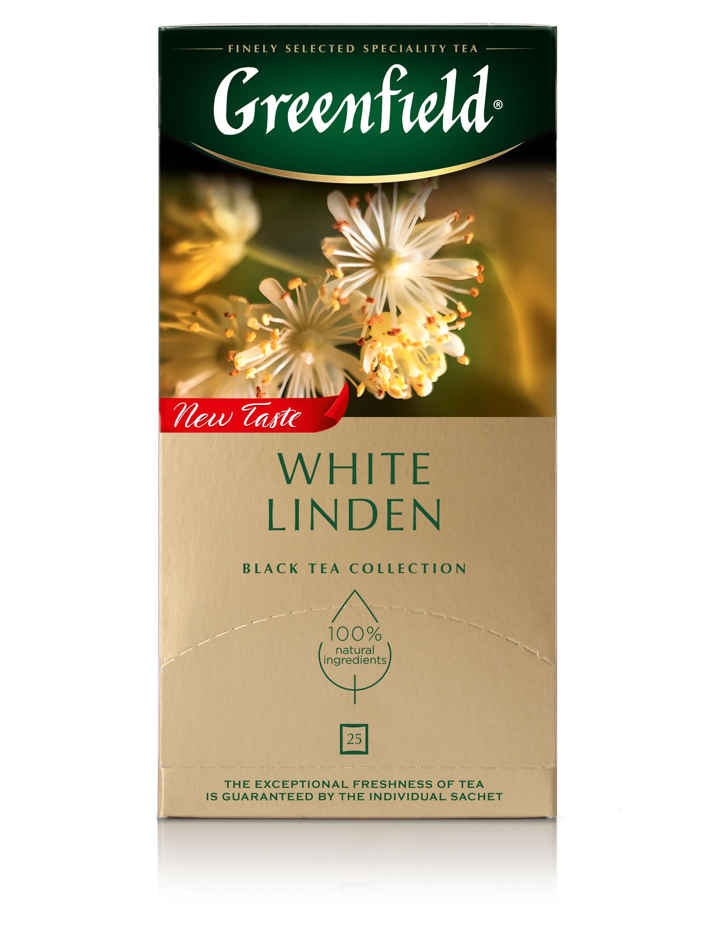 Чай черный Greenfield White Linden, 25 пакетиков