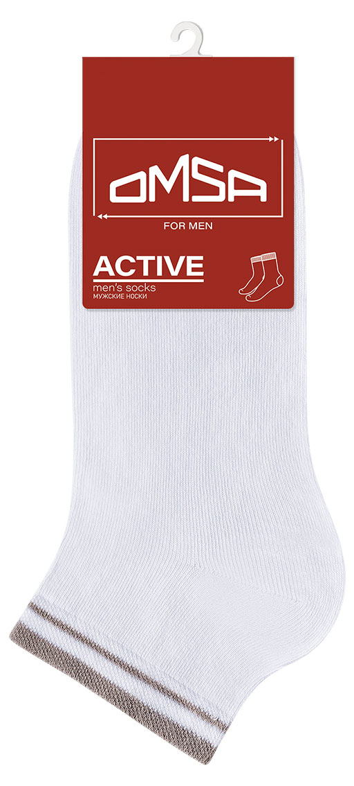 Носки мужские OMSA for MEN Active укороченные Bianco, р 36-38