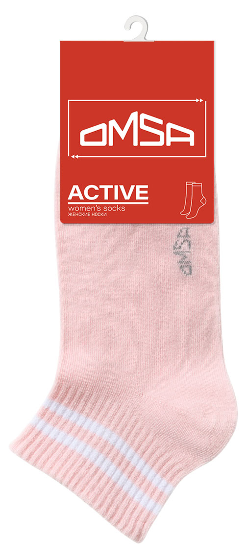 Носки женские Omsa Active укороченные Rosa Antico, р 35-38