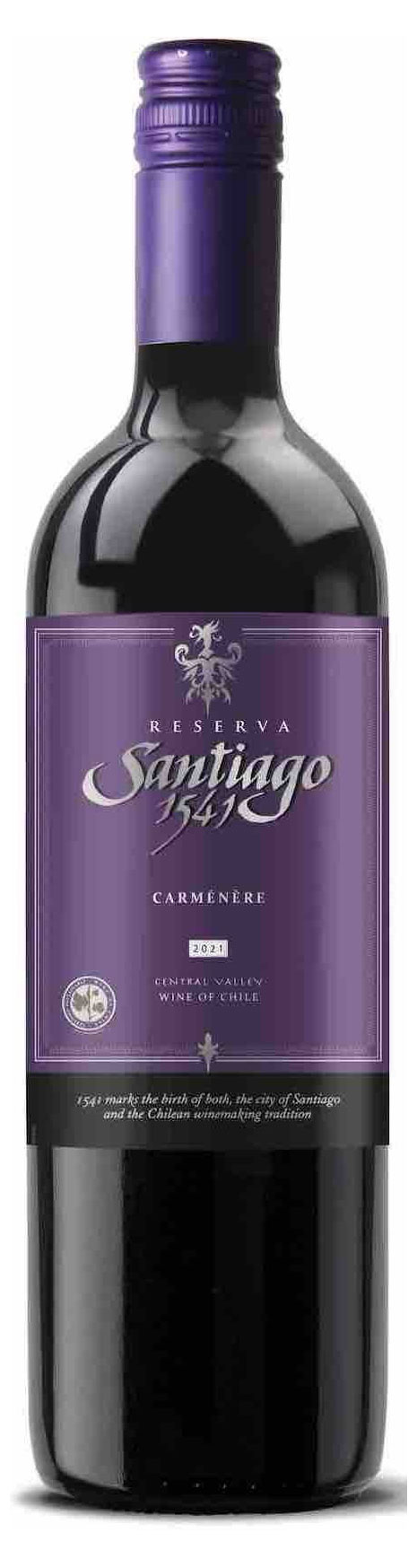 Santiago | Вино Santiago 1541 Reserva Carmenere красное сухое Чили, 0,75 л