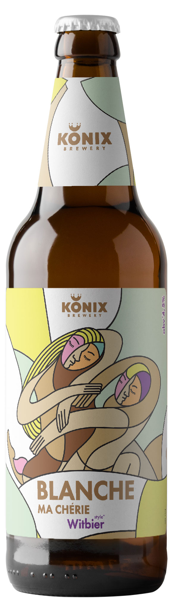 Напиток пивной Konix Brewery Blance ma cherie 4,5%, 0,45 л