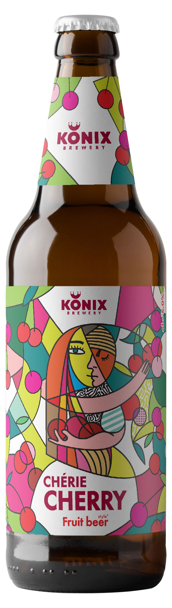 Напиток пивной Konix Brewery Cherie Cherry 5%, 0,45 л